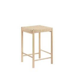 House Nordic ABANO Tabouret de bar en bois et corde H66,5cm