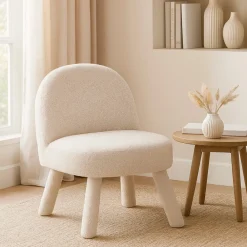 Drawer ABICA Fauteuil en tissu bouclette