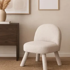 Drawer ABICA Fauteuil en tissu bouclette