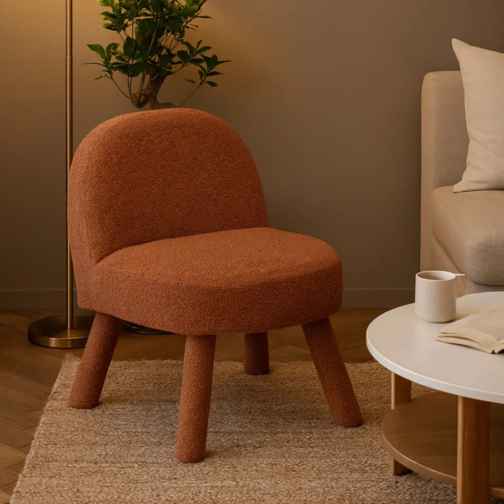 Drawer ABICA Fauteuil en tissu bouclette