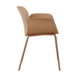 Drawer ACAPULCO Lot de 4 fauteuils de table intérieur et extérieur en plastique et métal