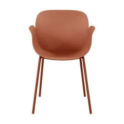 Drawer ACAPULCO Lot de 4 fauteuils de table intérieur et extérieur en plastique et métal