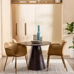 Drawer ACAPULCO Lot de 4 fauteuils de table intérieur et extérieur en plastique et métal