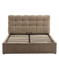 Drawer ACARA Lit coffre matelassé en tissu 140x190cm