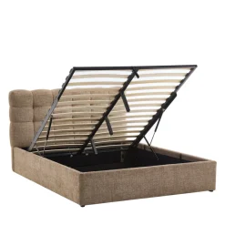 Drawer ACARA Lit coffre matelassé en tissu 140x190cm