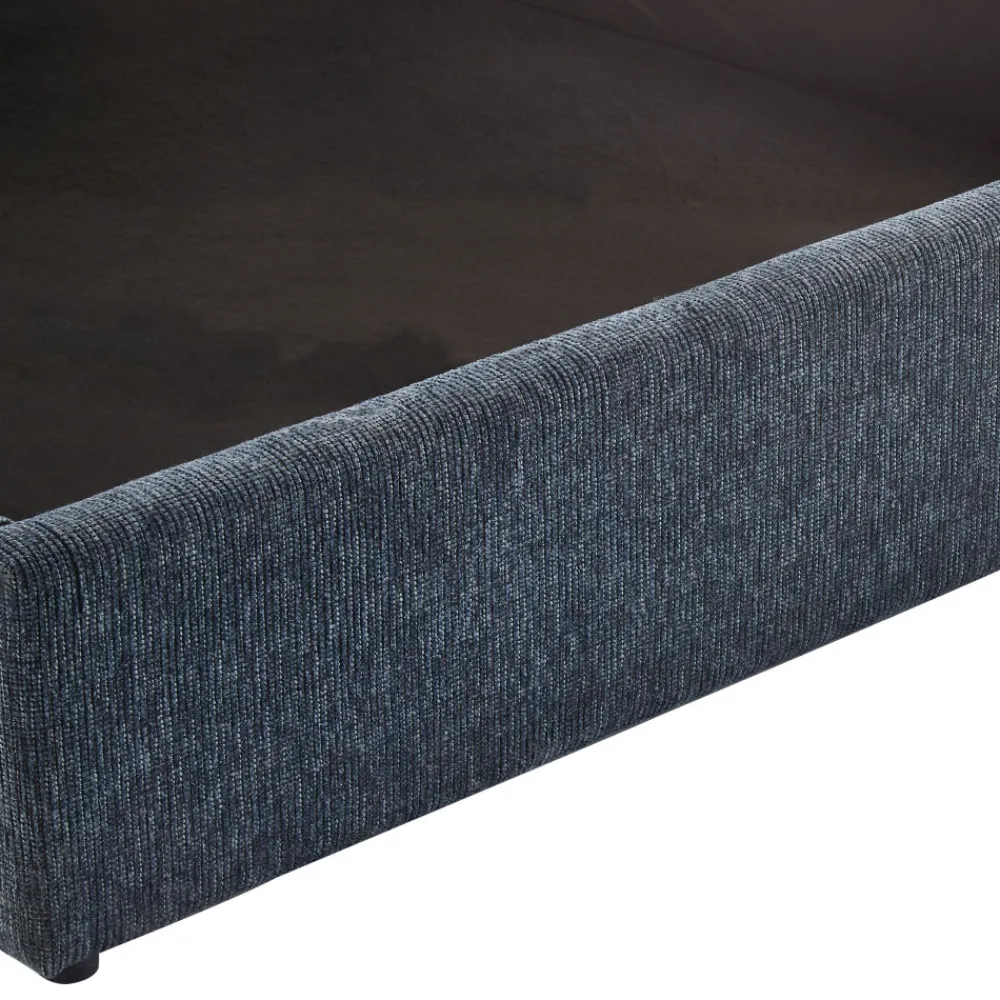 Drawer ACARA Lit coffre matelassé en tissu 140x190cm
