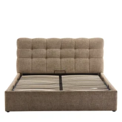 Drawer ACARA Lit coffre matelassé en tissu 160x200cm