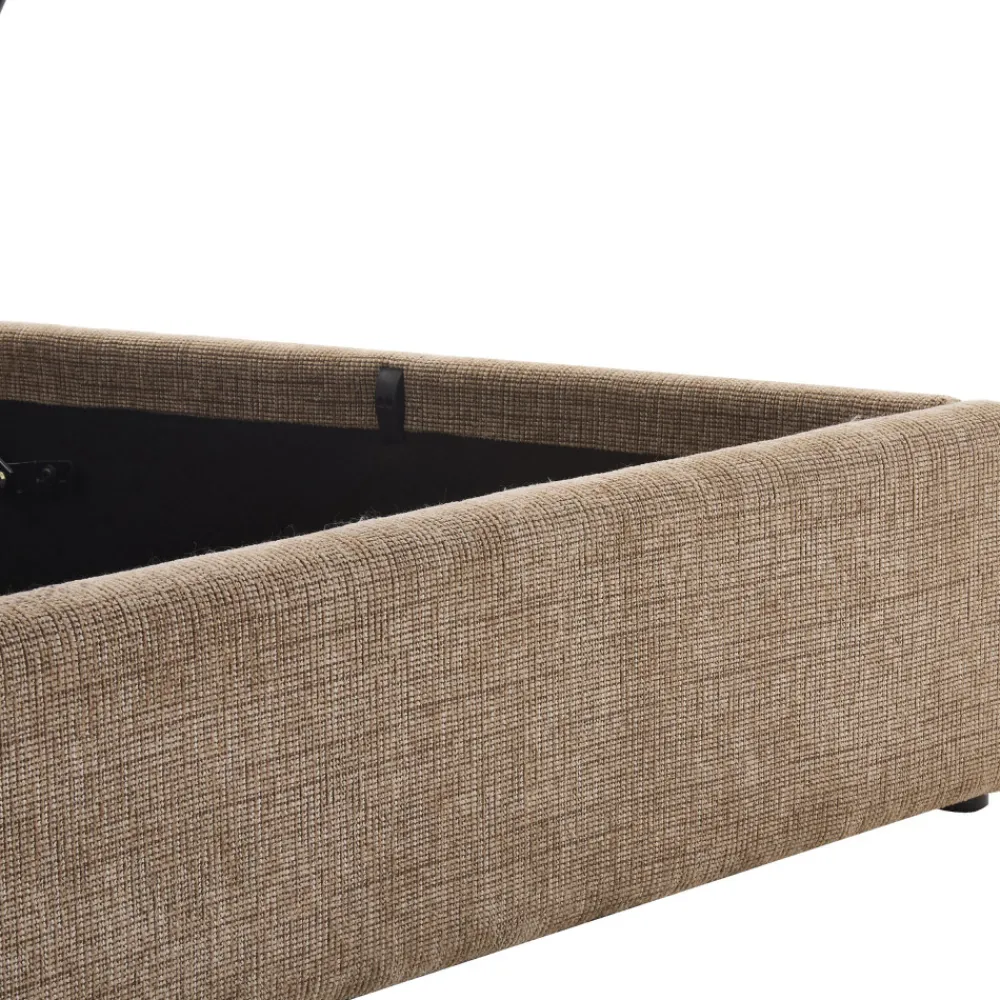 Drawer ACARA Lit coffre matelassé en tissu 160x200cm