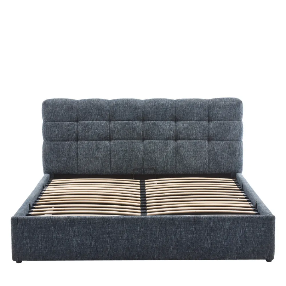 Drawer ACARA Lit coffre matelassé en tissu 160x200cm