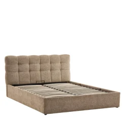 Drawer ACARA Lit coffre matelassé en tissu 160x200cm