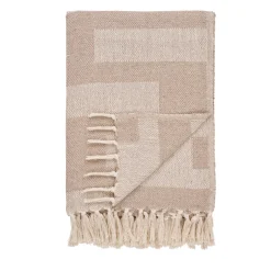 House Nordic ADANA Plaid en coton mélangé 130x180cm