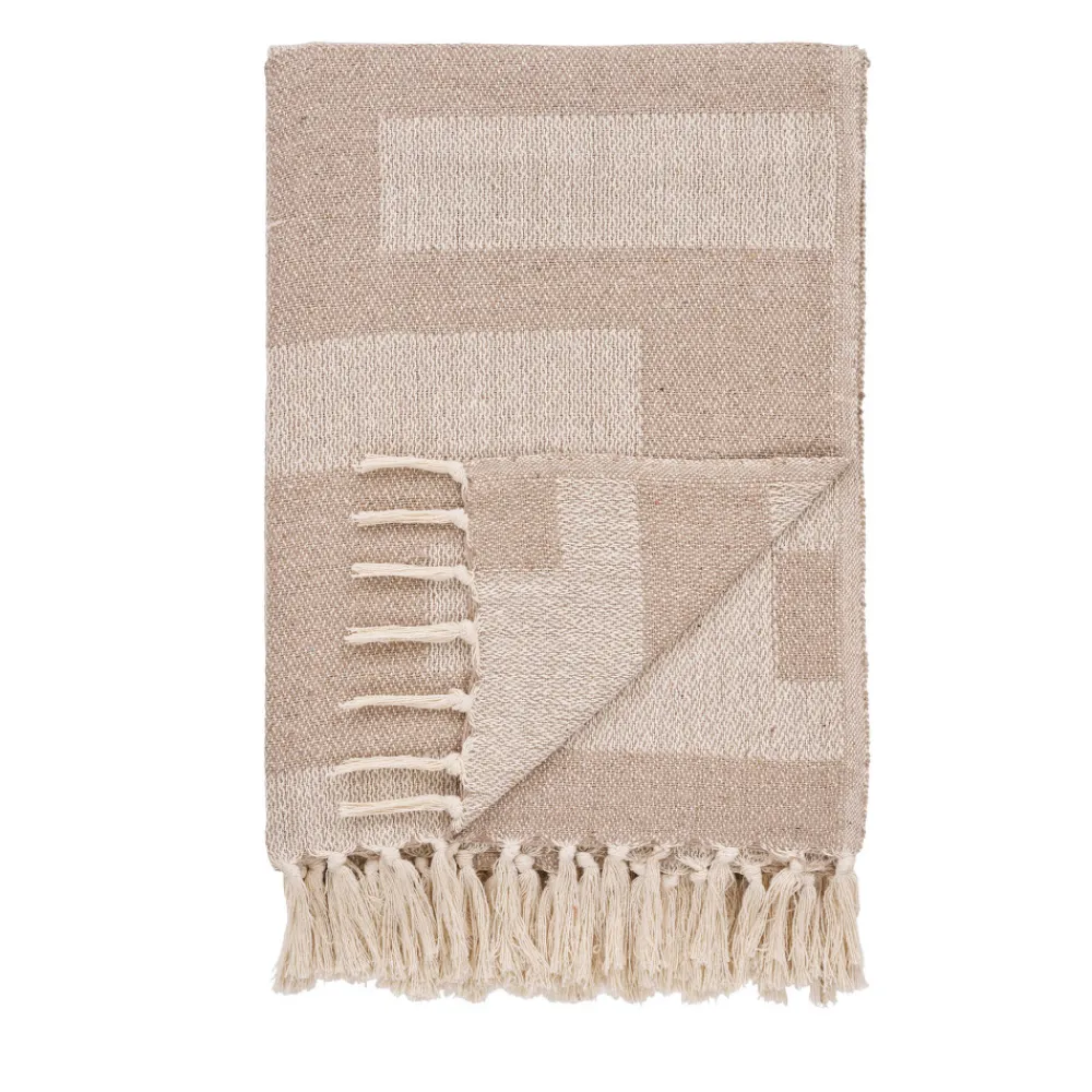 House Nordic ADANA Plaid en coton mélangé 130x180cm