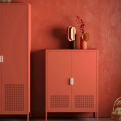 Drawer ADEL Buffet haut 2 portes en métal H110cm