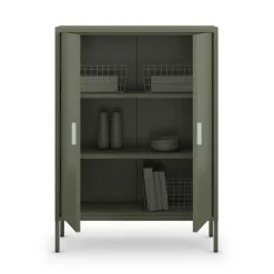 Drawer ADEL Buffet haut 2 portes en métal H110cm