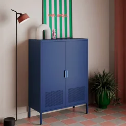 Drawer ADEL Buffet haut 2 portes en métal H110cm