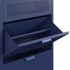 Drawer ADEL Meuble à chaussures 3 portes en métal H120cm