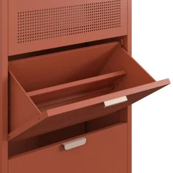 Drawer ADEL Meuble à chaussures 3 portes en métal H120cm