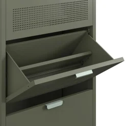 Drawer ADEL Meuble à chaussures 3 portes en métal H120cm