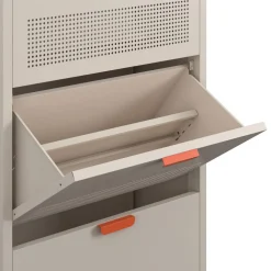 Drawer ADEL Meuble à chaussures 3 portes en métal H120cm