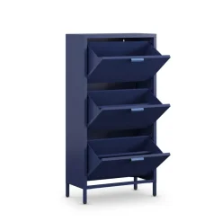 Drawer ADEL Meuble à chaussures 3 portes en métal H120cm