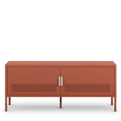 Drawer ADEL Meuble TV 2 portes en métal L120cm
