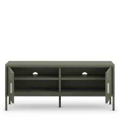 Drawer ADEL Meuble TV 2 portes en métal L120cm