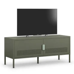 Drawer ADEL Meuble TV 2 portes en métal L120cm