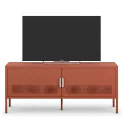 Drawer ADEL Meuble TV 2 portes en métal L120cm