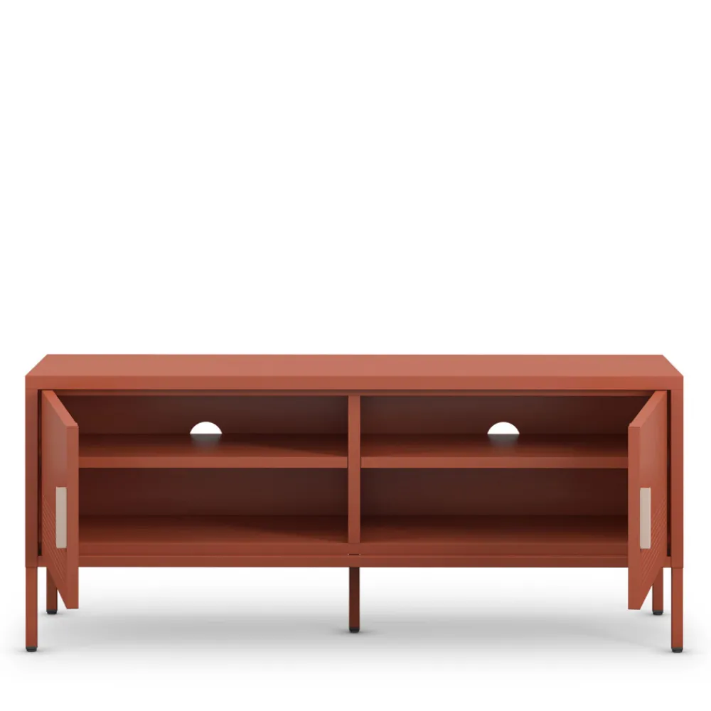Drawer ADEL Meuble TV 2 portes en métal L120cm