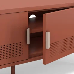 Drawer ADEL Meuble TV 2 portes en métal L120cm