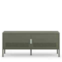Drawer ADEL Meuble TV 2 portes en métal L120cm
