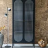 House Nordic ADELAIDE Vitrine en verre et métal H180cm