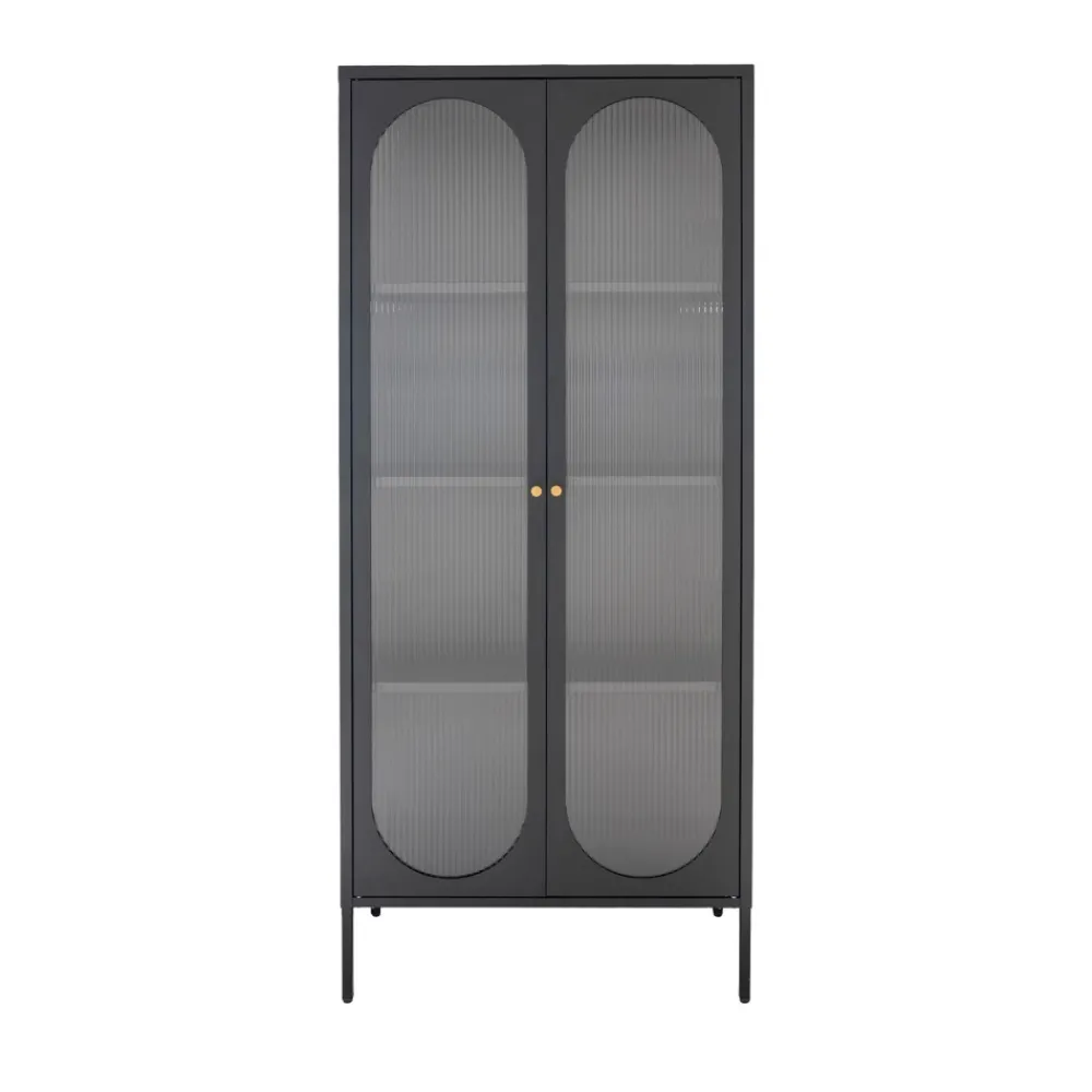 House Nordic ADELAIDE Vitrine en verre et métal H180cm