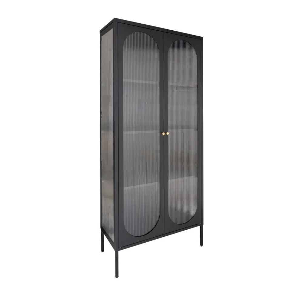 House Nordic ADELAIDE Vitrine en verre et métal H180cm