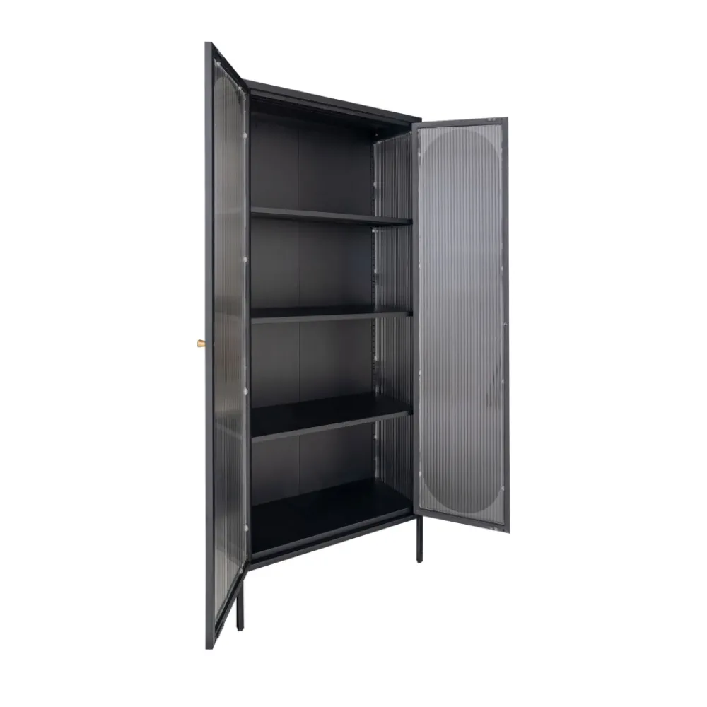 House Nordic ADELAIDE Vitrine en verre et métal H180cm