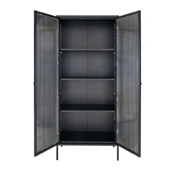 House Nordic ADELAIDE Vitrine en verre et métal H180cm