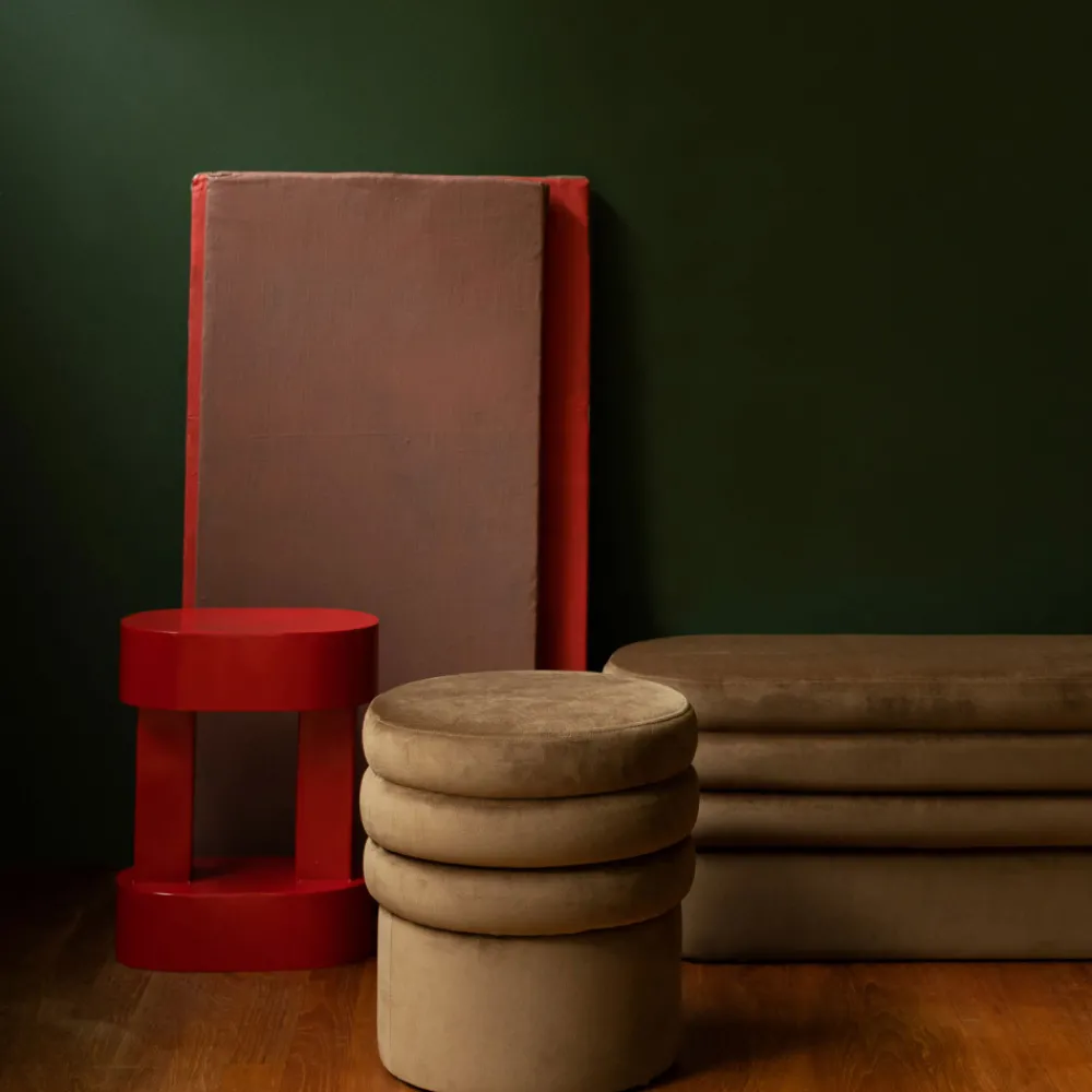Dutchbone ADITI Banc en velours L93cm