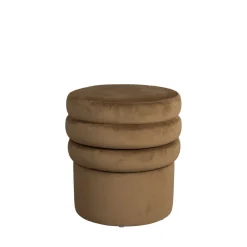 Dutchbone ADITI Tabouret rond en velours ø40cm