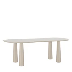 Drawer ADRINE Table à manger 8 personnes organique en bois