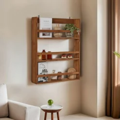 Drawer AKI Étagère murale en bois L73cm