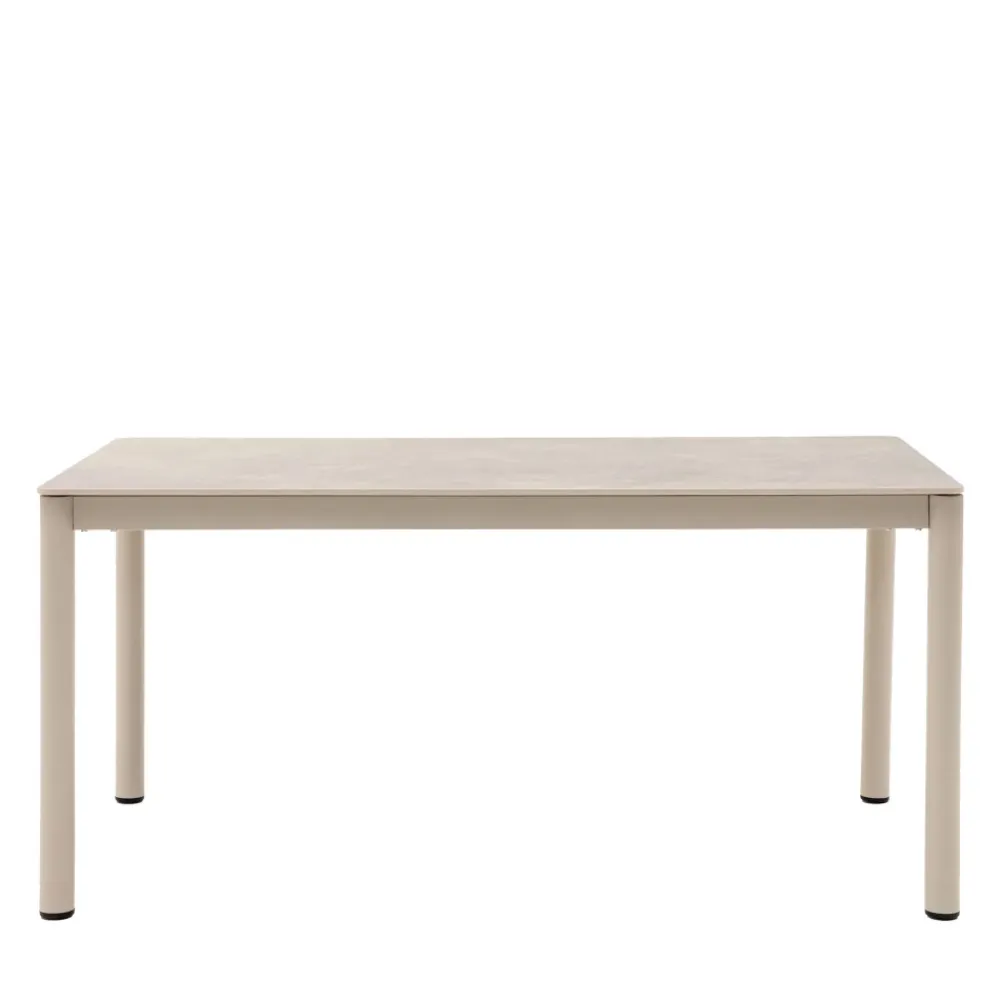 House Nordic ALCUDIA Table à manger 6 personnes en céramique et métal