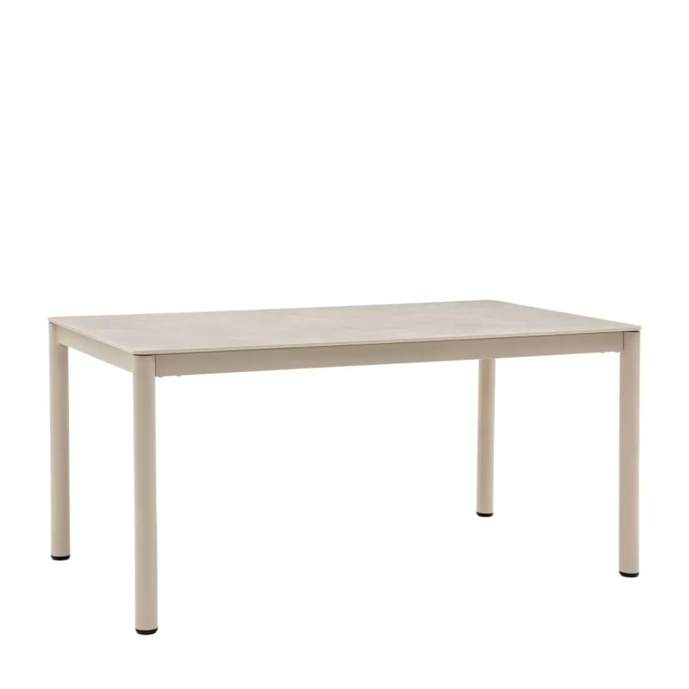 House Nordic ALCUDIA Table à manger 6 personnes en céramique et métal