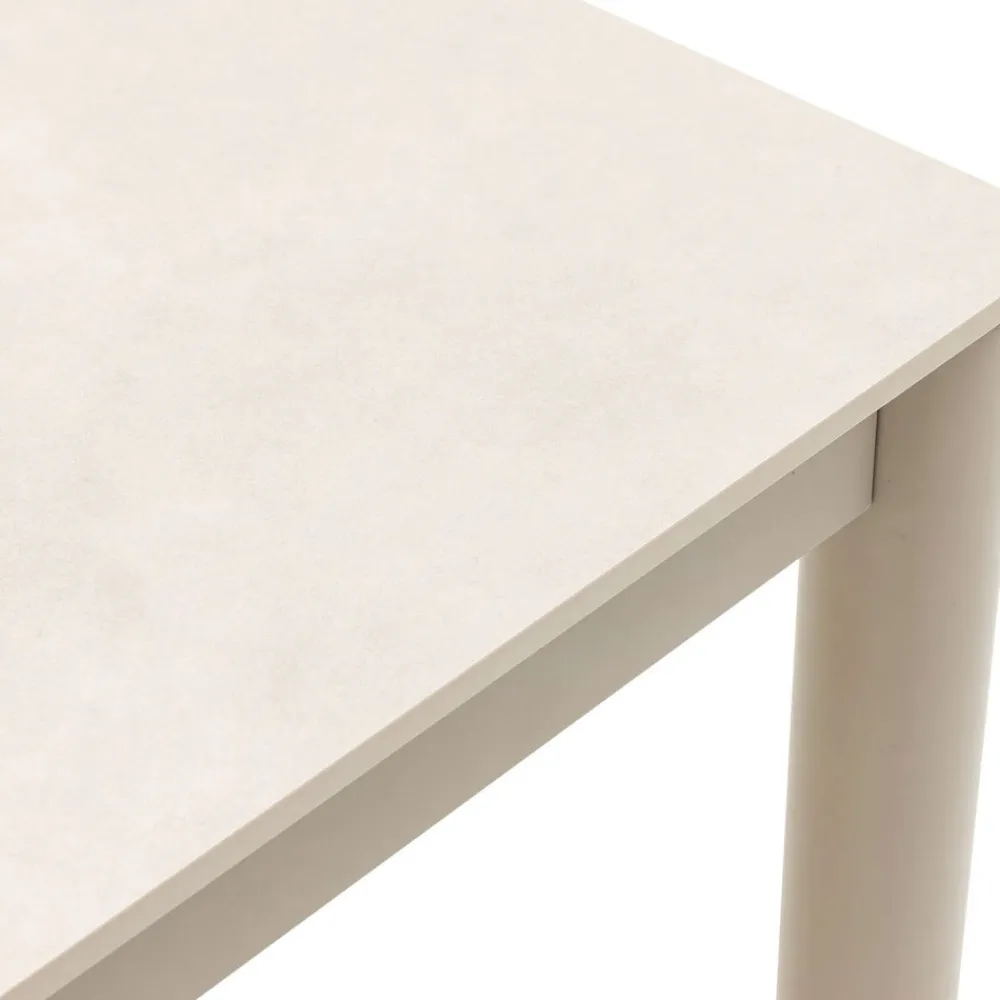 House Nordic ALCUDIA Table à manger 8 personnes en céramique et métal