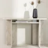 Venture Home ALESUND Console aux bords arrondis effet marbre L120cm