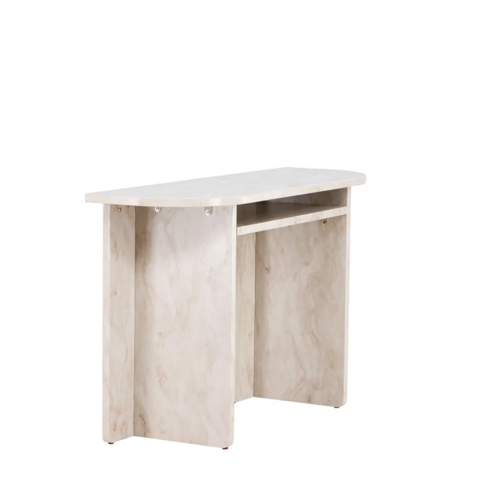 Venture Home ALESUND Console aux bords arrondis effet marbre L120cm