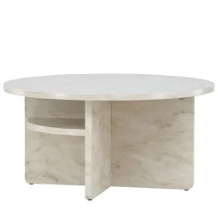 Venture Home ALESUND Table basse ronde effet marbre ø85cm