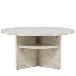 Venture Home ALESUND Table basse ronde effet marbre ø85cm