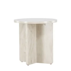 Venture Home ALESUND Table d'appoint ronde effet marbre ø50cm