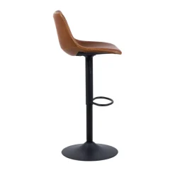 Drawer ANARTIA Tabouret de bar réglable en simili et métal H61-83cm