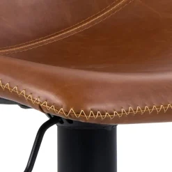 Drawer ANARTIA Tabouret de bar réglable en simili et métal H61-83cm